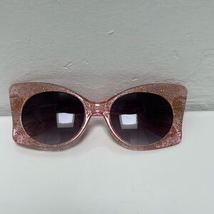 Pink glitter sunglasses